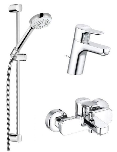 Душевой комплект Kludi Pure&Easy 3в1 376850565 хром